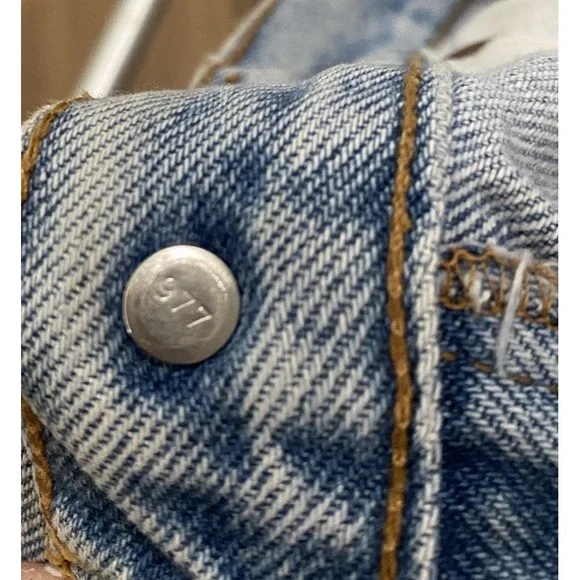 Vintage Levi's 545 Loose Fit Jeans 32x30 Brown Tab Leather Patch Guatemala - Picture 6 of 9